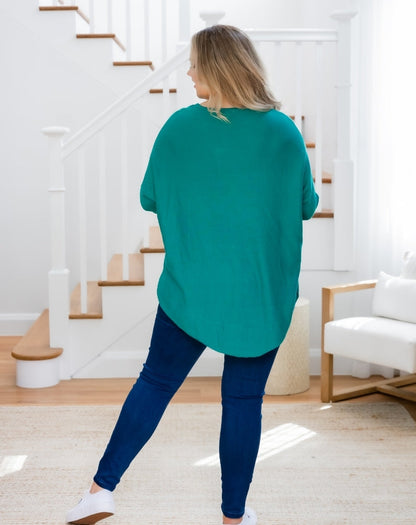 Batwing Knit - Teal