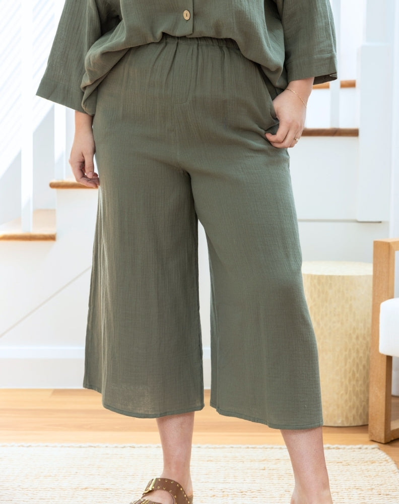 Billie 3/4 Pants - Sage