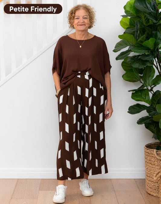 Bonnie Crop Pants - Chocolate Dream