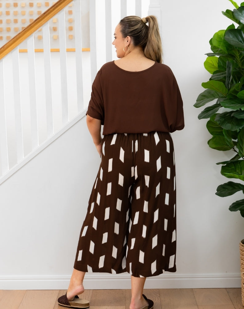 Bonnie Crop Pants - Chocolate Dream