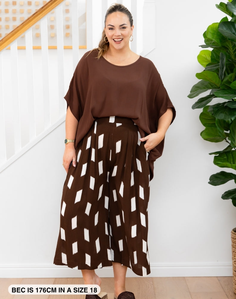 Bonnie Crop Pants - Chocolate Dream