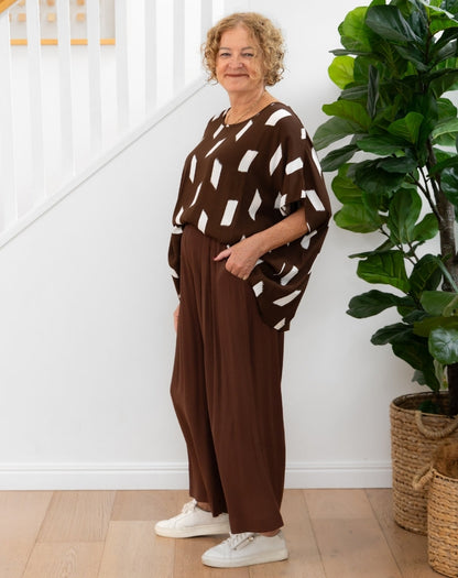 Bonnie Crop Pants - Chocolate