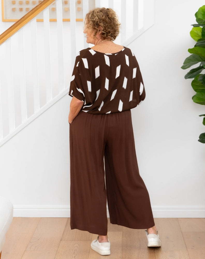 Bonnie Crop Pants - Chocolate