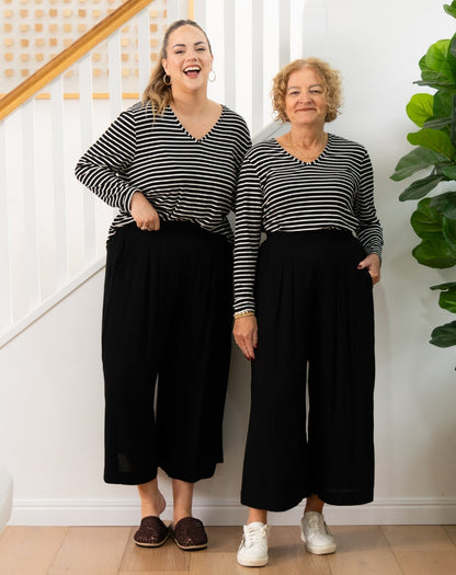 Bonnie Crop Pants - Black