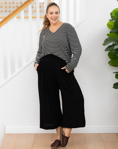 Bonnie Crop Pants - Black