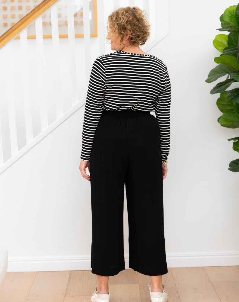 Bonnie Crop Pants - Black