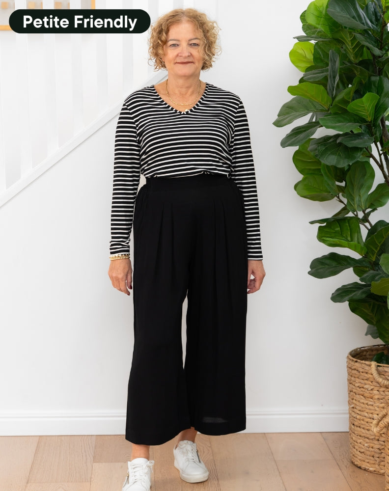 Bonnie Crop Pants - Black