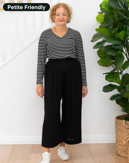 Bonnie Crop Pants - Black