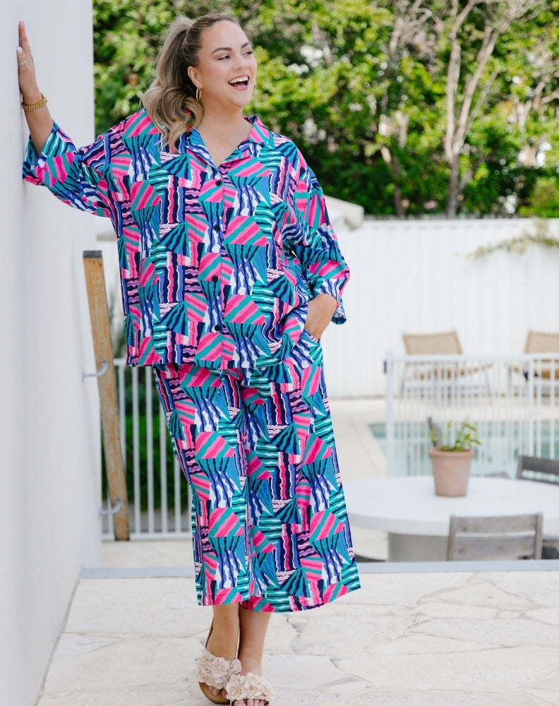 Charlie Crop Pant - Kaleido