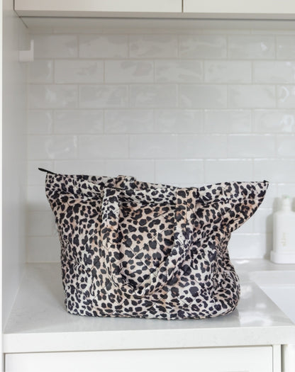 Cheetah Puffer Tote