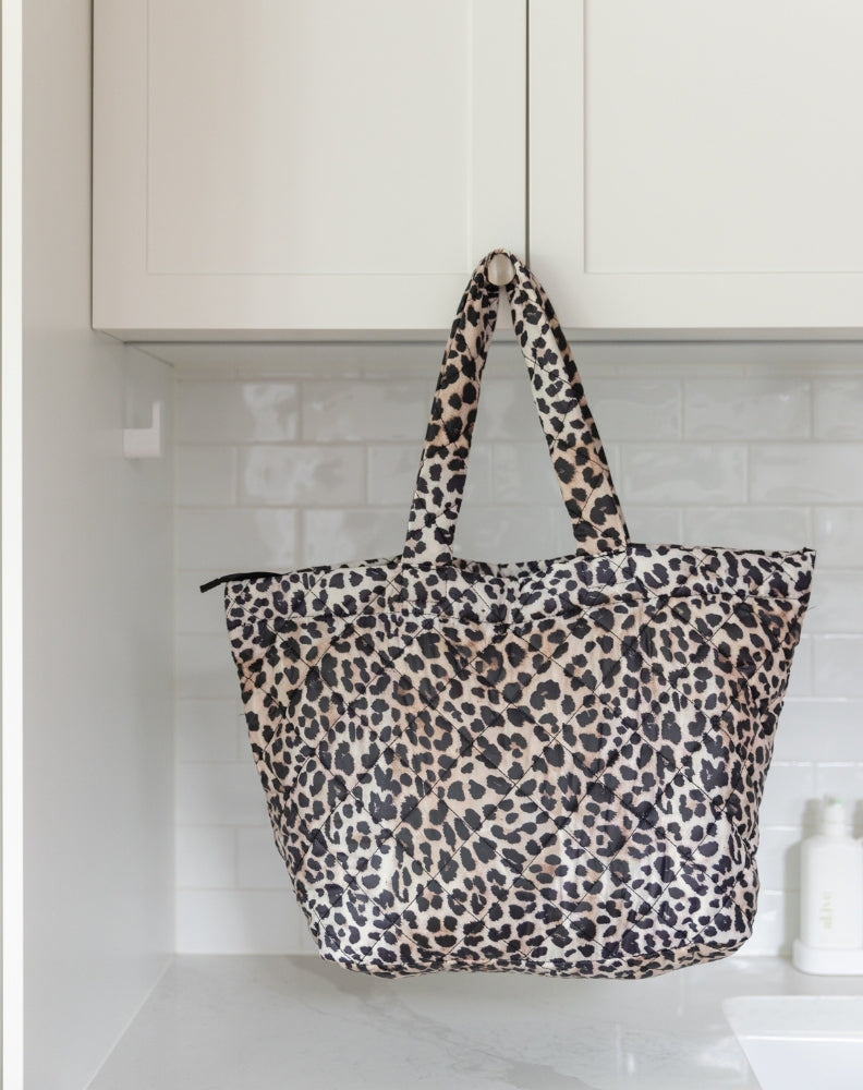 Cheetah Puffer Tote