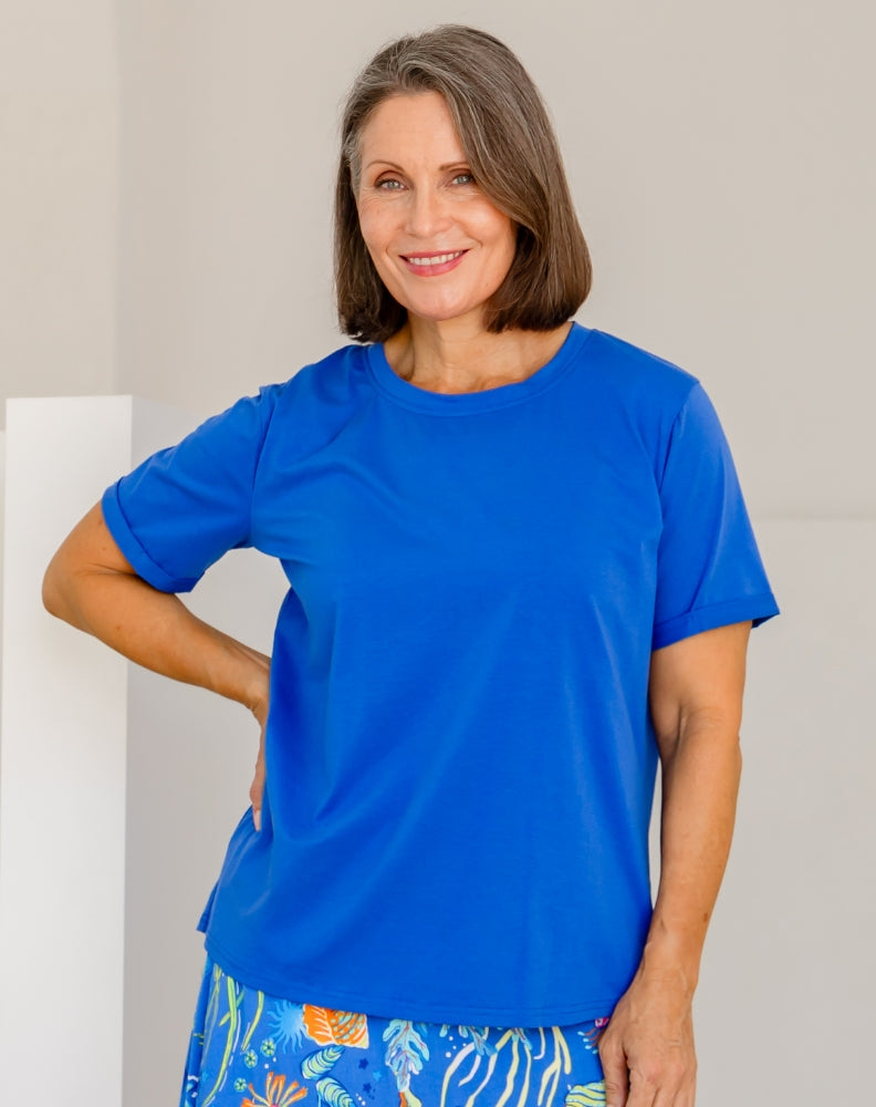 Cuff-Tee-Cobalt