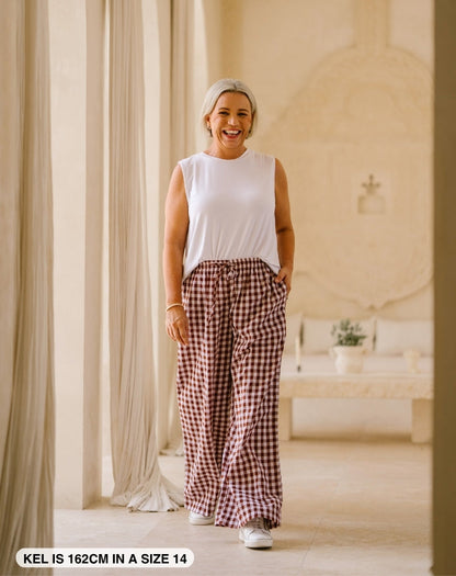 Chocolate-Gingham-Pants