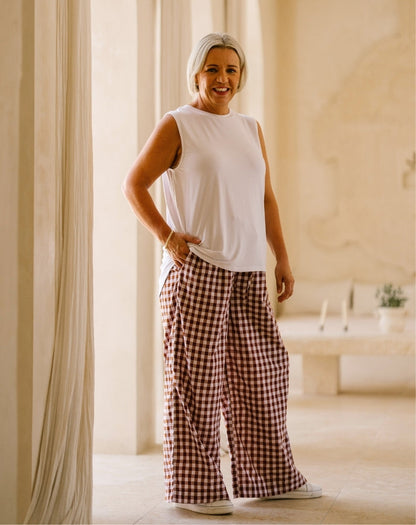 Chocolate-Gingham-Pants