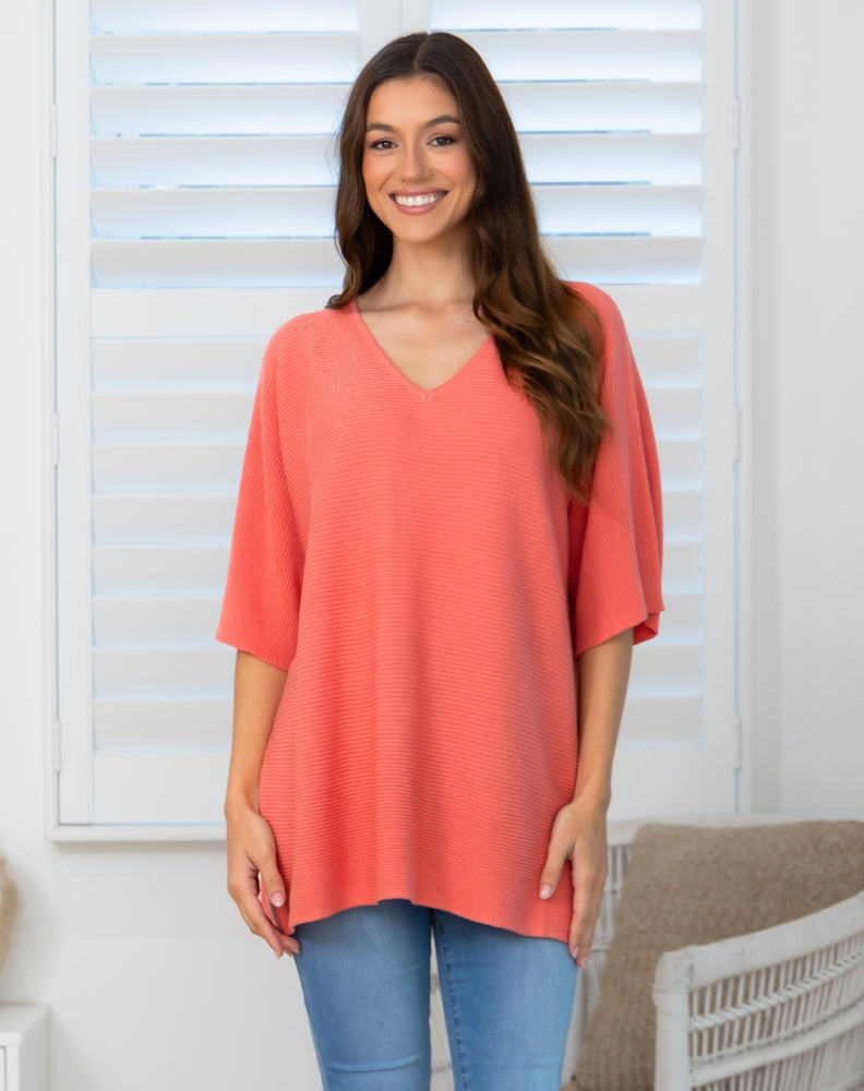 Drew Knit - Coral