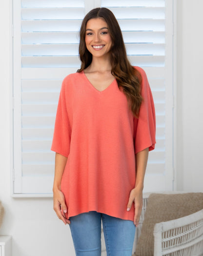 Drew Knit - Coral