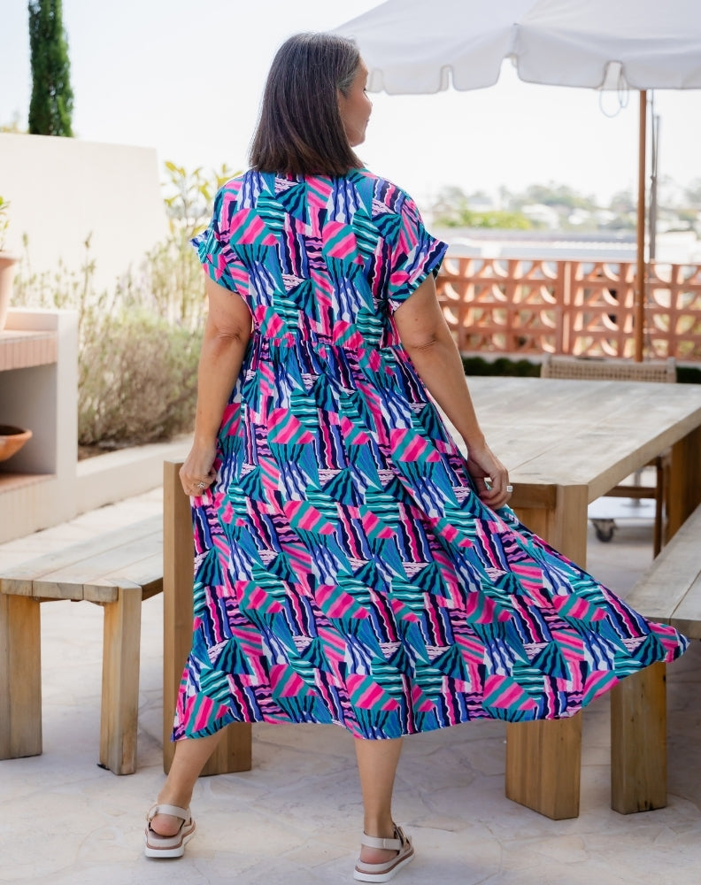 Elsie Dress - Kaleido Print
