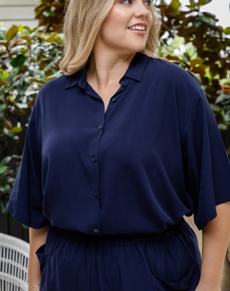 Emily Shirt - Navy