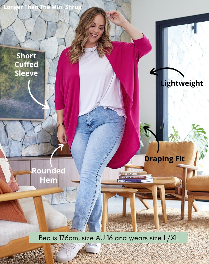 Festival Shrug -Hot Pink