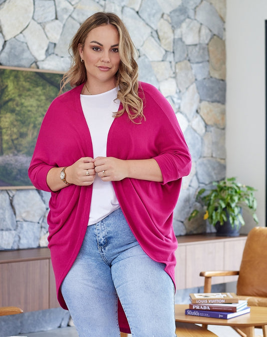 Festival Shrug -Hot Pink