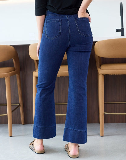 Flared Stretch Denim Jean