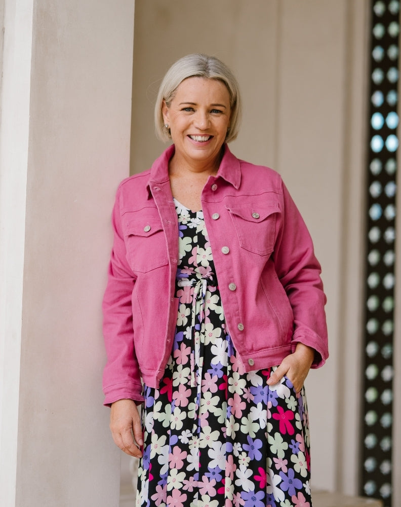 Frankie Jacket With Pockets - Pink