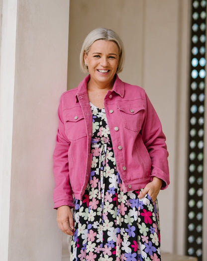 Frankie Jacket With Pockets - Pink