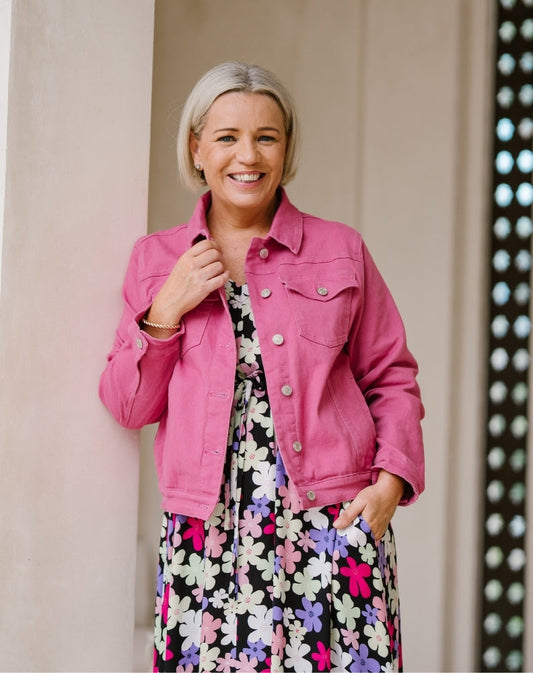Frankie Jacket With Pockets - Pink