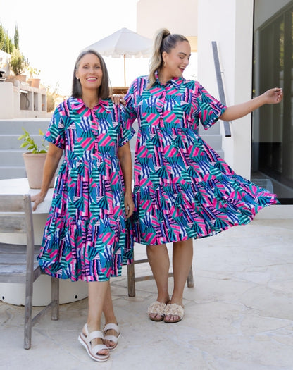 Amelia Dress - Kaleido Print