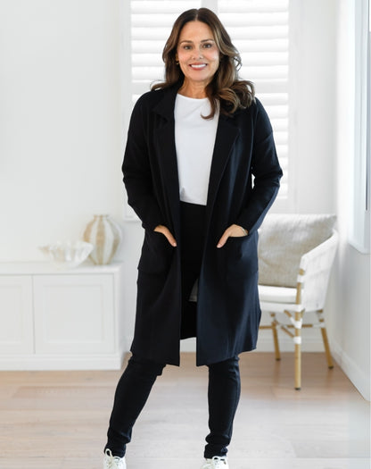 Chloe Knit Coatigan - Black
