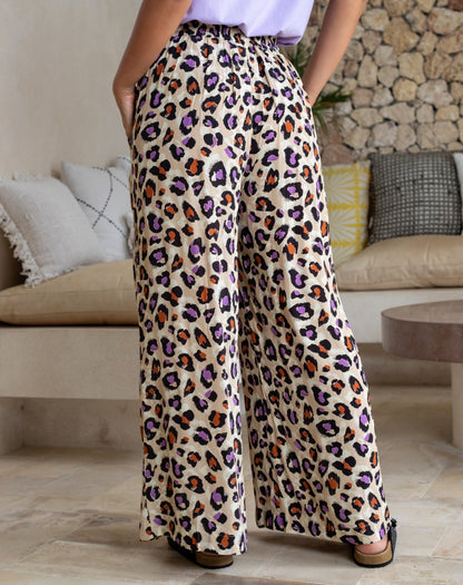 Bonnie Pant - Purple Leopard