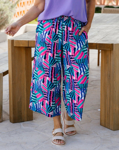 Charlie Crop Pant - Kaleido