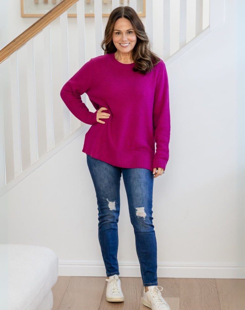 Freez-Maple-Knit-Plum-Front