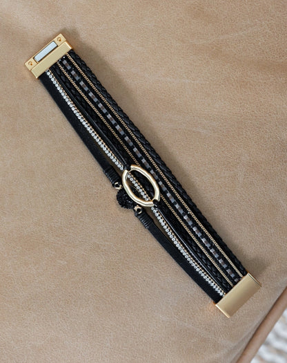 India Bracelet - Black Multi