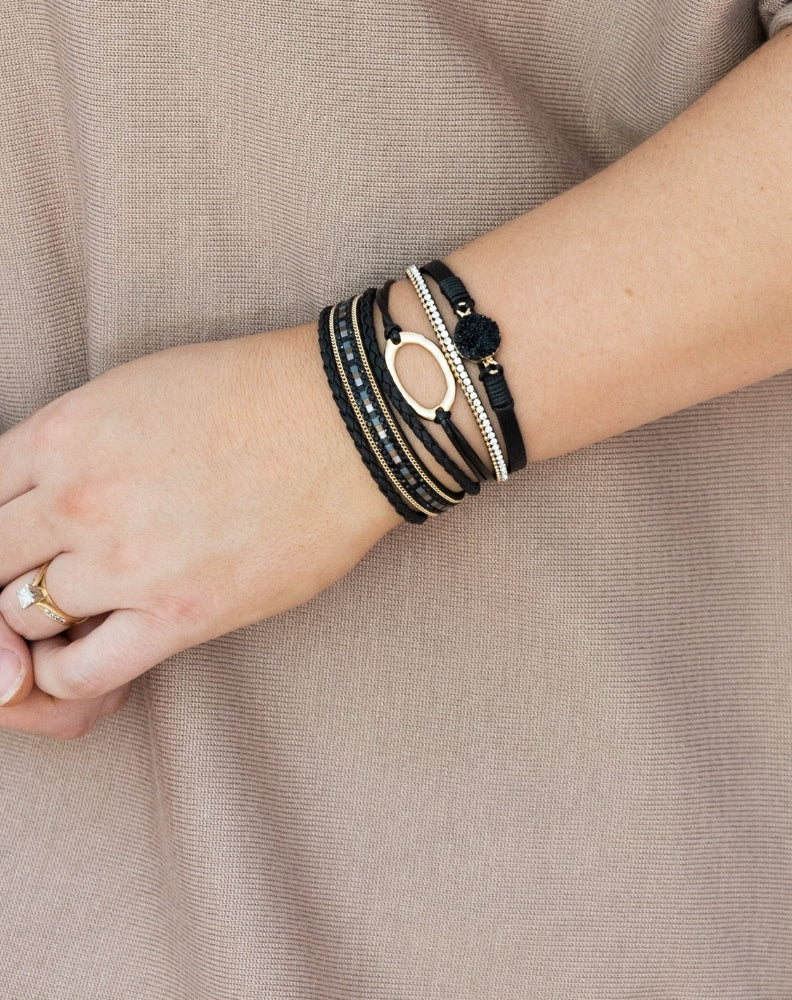 India Bracelet - Black Multi