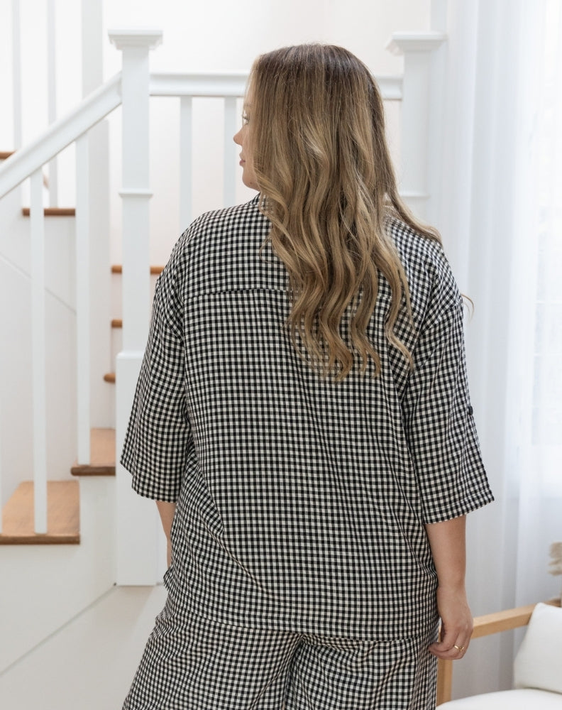 Freez_Bella_Gingham_Shirt_Back