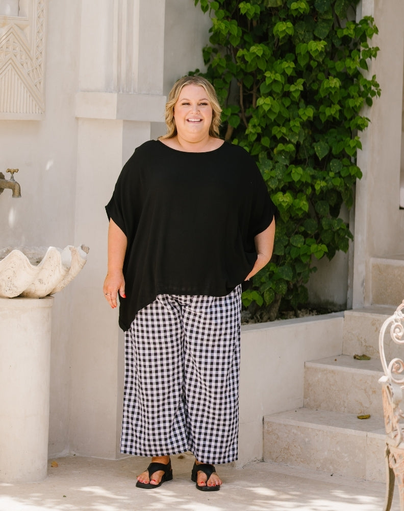 Petite-Black-Gingham-Pants