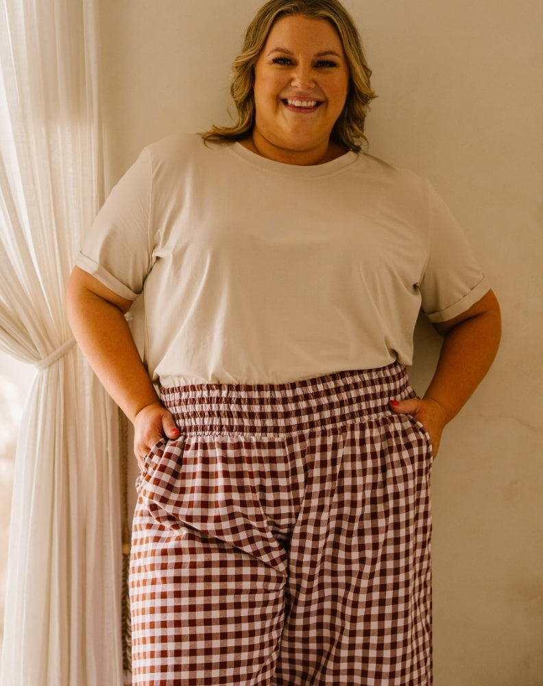 Petite-Chocolate-Gingham-Pants