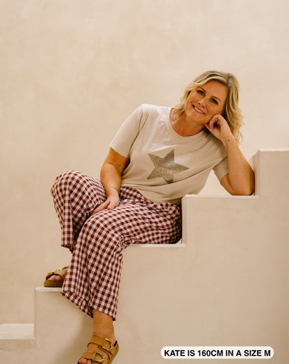 Petite-Chocolate-Gingham-Pants