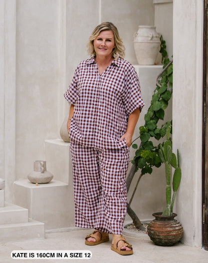 Petite-Chocolate-Gingham-Pants