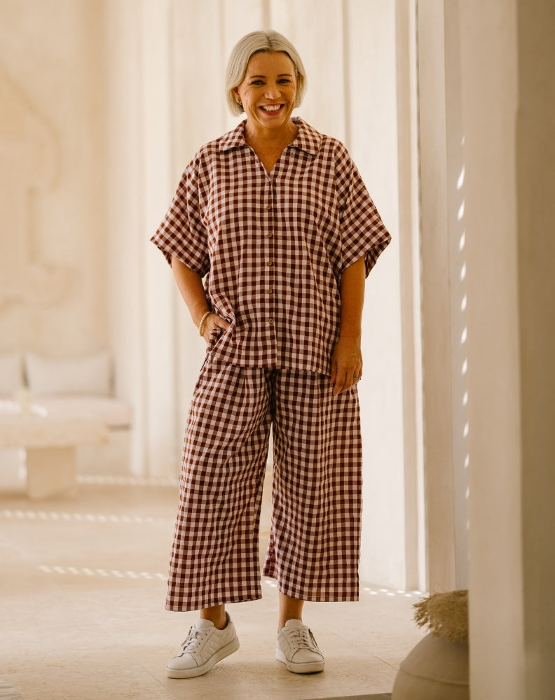 Petite-Chocolate-Gingham-Pants