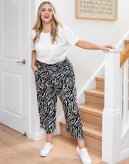 Iluka Pants - Abstract Zebra