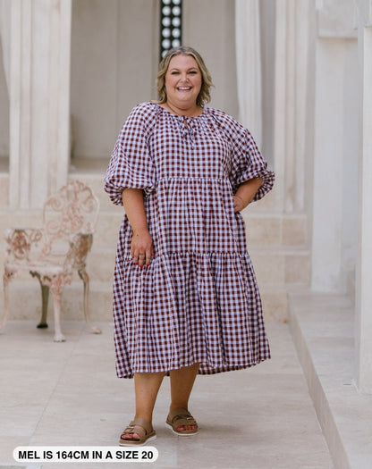Chocolate-Gingham-Dress
