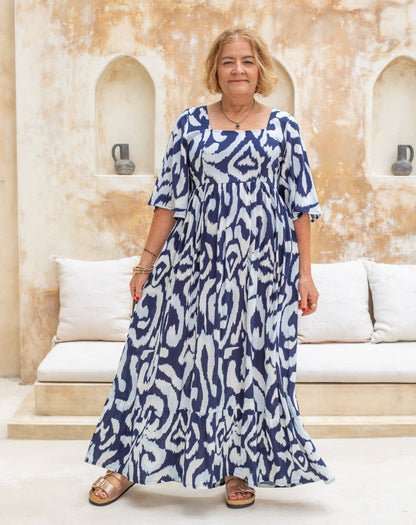 Kalani Dress - Indigo Reef