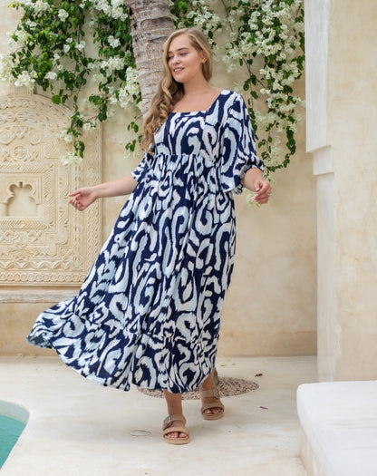 Kalani Dress - Indigo Reef