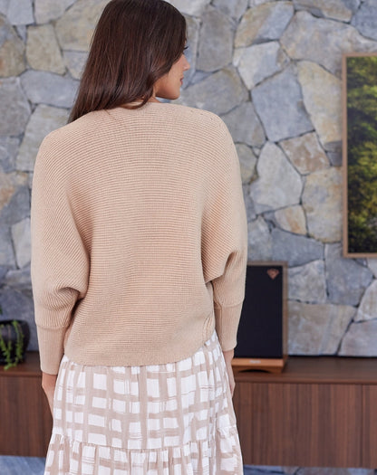 Knit Shrug - Beige