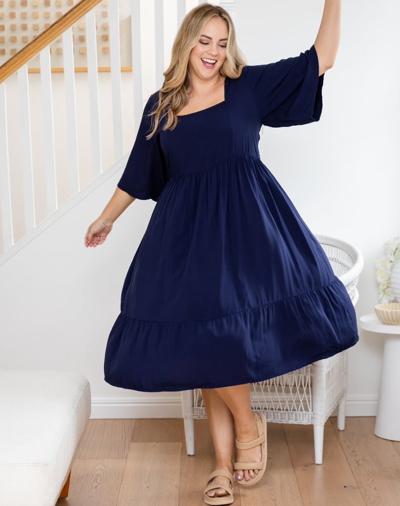 Lani Dress - Navy