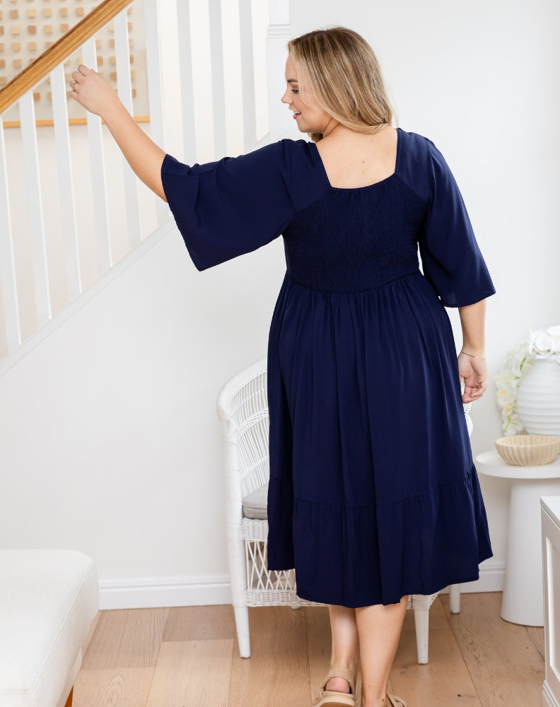 Lani Dress - Navy