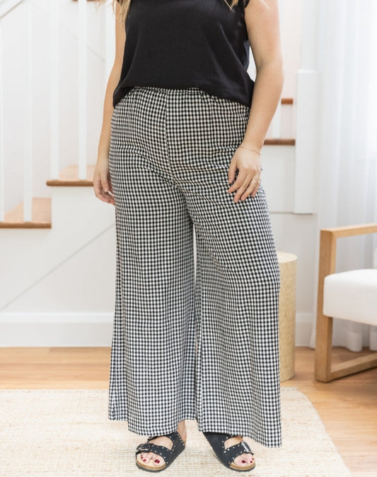 Lexie_Pants_Black_Gingham_Front