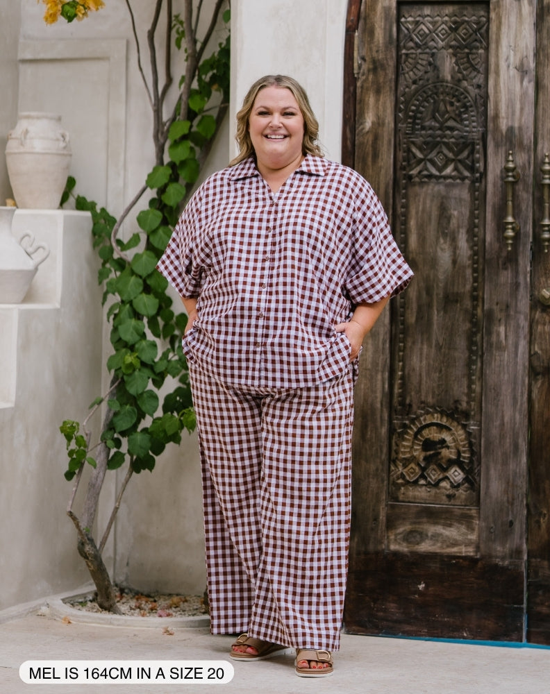 Shirt-Chocolate-Gingham